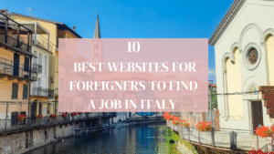 Map of Italy with job icons highlighting opportunities across the country