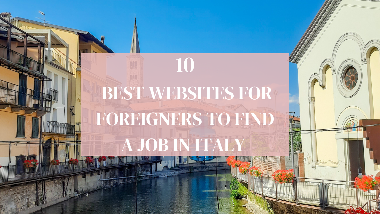 Map of Italy with job icons highlighting opportunities across the country